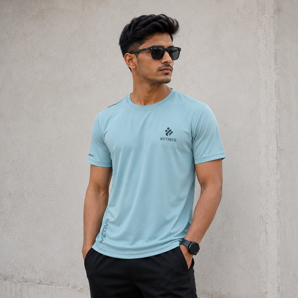 Men regular fit crew neck t-shirt