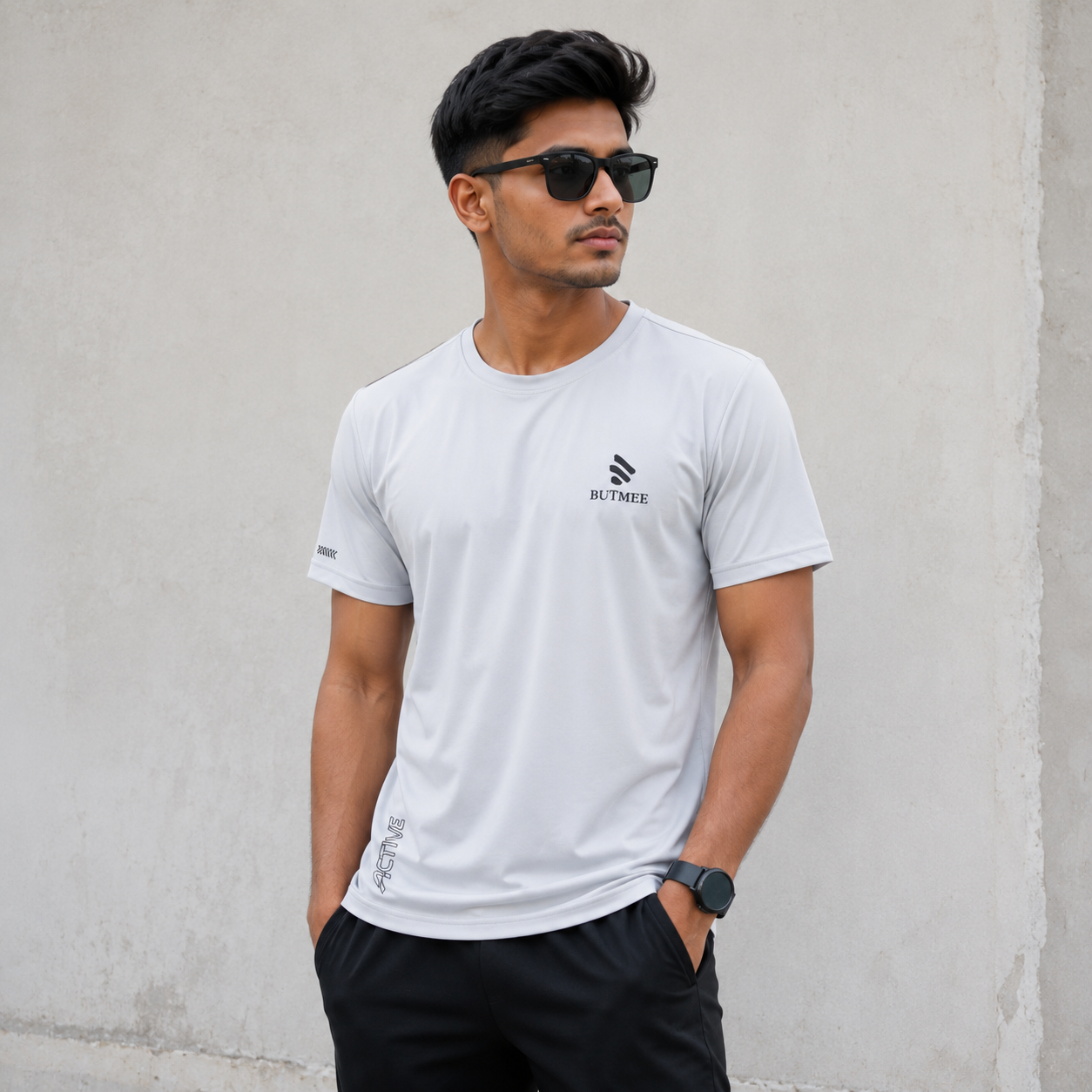 Men regular fit crew neck t-shirt