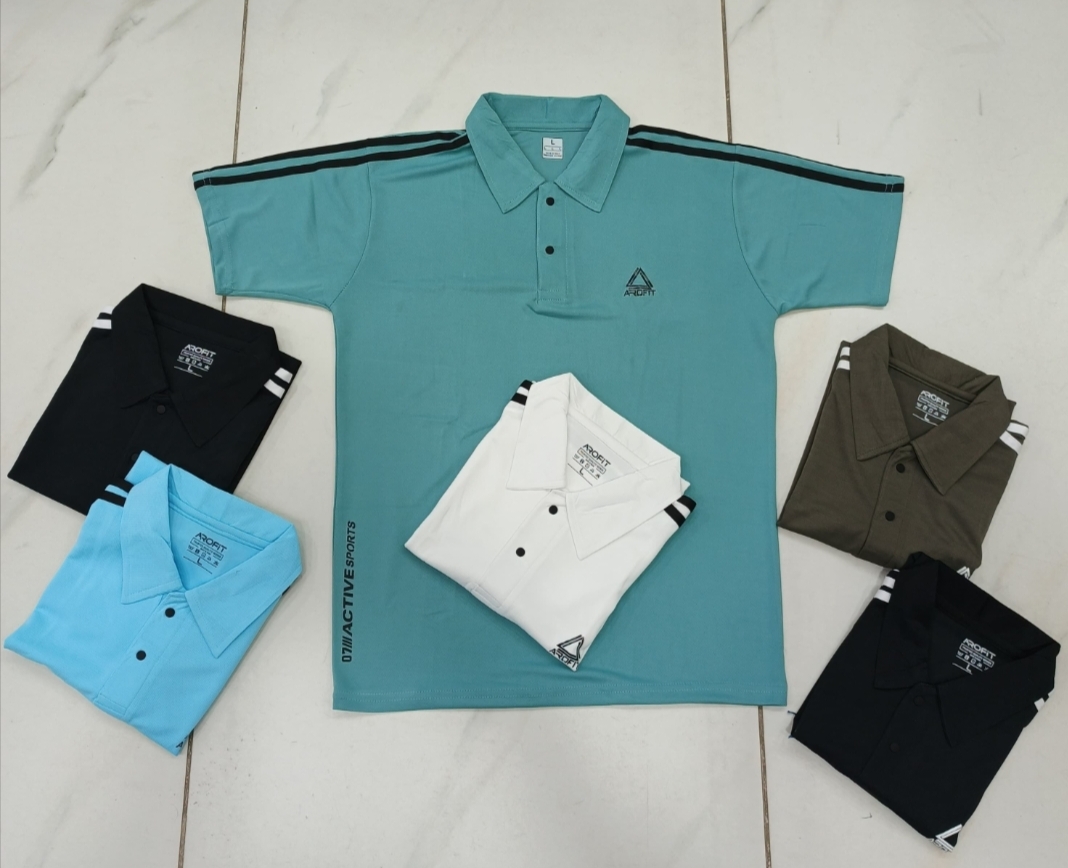 Arofit Brand Solid Men polo Neck T-shirt